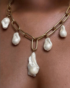 collier CHUNKY LINK PEARLS - Stellar 